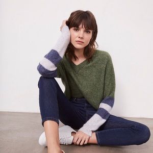 •Autumn Cashmere• Crop Shaker Varsity Sweater